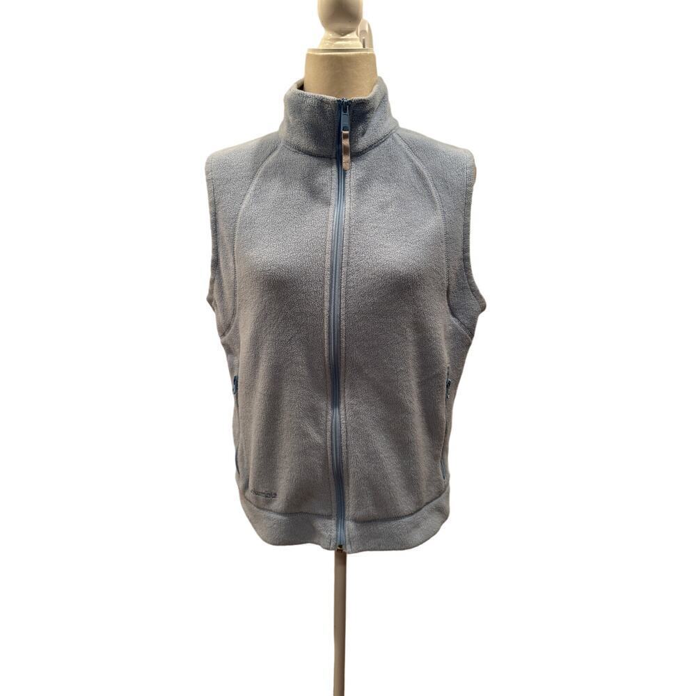 Columbia Light Blue Sleeveless Fleece Vest - Size Medium